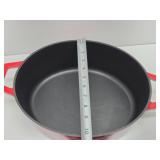 Like-New SWISS PRO Cast Iron Enamel Dutch Oven