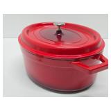 Like-New SWISS PRO Cast Iron Enamel Dutch Oven