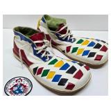 Awesome Vintage Large Size Bright Colorful Clown Shoes