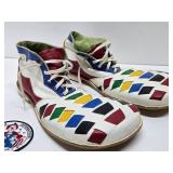Awesome Vintage Large Size Bright Colorful Clown Shoes