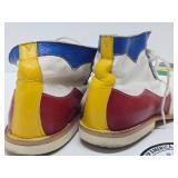 Awesome Vintage Large Size Bright Colorful Clown Shoes