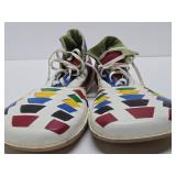 Awesome Vintage Large Size Bright Colorful Clown Shoes