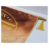 Original Vintage REMINGTON Firearms Silk Gun Advertising Banner Sign