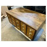 Excellent Restored Vintage 15-Drawer Card Catalog Cabinet