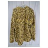 Cornfield Print Button-Up Shirt 3XL USA Made