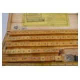 Antique Excelsior Sign and Price Marker Set in Wood Case