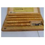 Antique Excelsior Sign and Price Marker Set in Wood Case