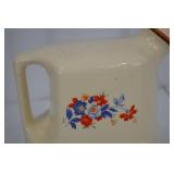 Universal Cambridge pottery jug with floral motif