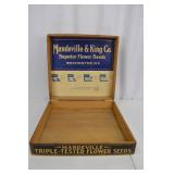 Antique Mandeville And King Co. Seed Box