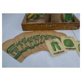 Vintage Card Seed Co. & Michael Leonard Seed Packet Collection in Mandeville & King Wood Display Box