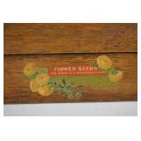 1900 D.M. Ferry & Co. Flower Seeds Wooden Display Box