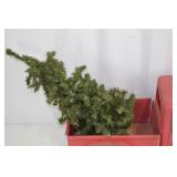 Red Truck Holiday Decor with Faux Christmas Tree