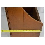 Vintage Santa Advertising Wooden Bin, 1920s-30s