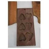 Lot of Vintage Wooden Kitchen Utensils and Boards