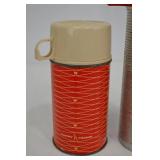 Vintage Thermos Bottles Trio Including Hiawatha and Happy Home