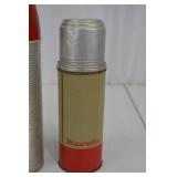 Vintage Thermos Bottles Trio Including Hiawatha and Happy Home