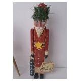 Assorted Christmas Folk Art Decor Figurines & Ornaments Lot