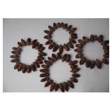 Rustic Home Decor Lot: Mini Stool, Birdhouse, Wood Planter, Tree Sale Sign, Acorn Accents