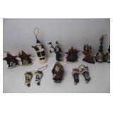 Assorted Primitive Style Christmas Ornaments and Figurines Lot