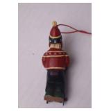 Hand-Painted Folk Art Christmas Ornaments Lot Signed Tate & RT