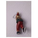 Hand-Painted Folk Art Christmas Ornaments Lot Signed Tate & RT