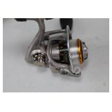 Lot of 4 Ice Fishing Rods and Reels - 13 White Noise, Jason Mitchell Meat Stick, Pro Series, OptiMax