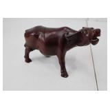 Elephant Figurine - Brown Plastic