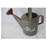 Watering Can - Galvanized Metal With Long Spout & Perforated Rose Head