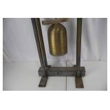 Antique Hanging Weight Scale - 30 lb Brass Weight on Rustic Frame