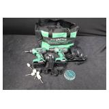 Hitachi DS10DFL2 & WH10DFL2 Cordless Driver Drill & Cordless Impact Driver Kit