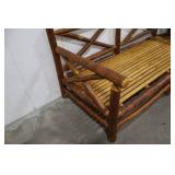 Log Bench - Old Hickory Crossback Back, Shelbyville, IN