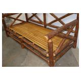 Log Bench - Old Hickory Crossback Back, Shelbyville, IN