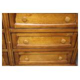 Dresser & Nightstand Set - Oak Finish, Traditional Style