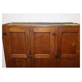 Antique Wooden Cabinet - Doors & Drawers