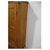 Armoire - Pine Two-Door Wardrobe with Drawers
