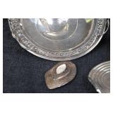 Sterling Silver Tray & Candlestick