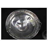 Sterling Silver Tray & Candlestick