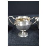 Sugar Bowl & Creamer & Silver Bowl - Sterling Silver