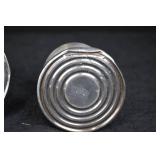 Three-Piece Weighted Sterling Candle Holder Set