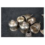 Sterling Silver Thimbles & Crescent Plate Necklace - GIN Engraved