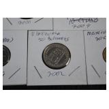 World Coins Lot - Honduras 20c & Guatemala 10c & Mexico Centavos