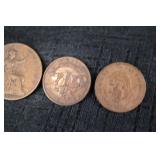 Copper UK Pennies - George V Penny & Assorted Designs