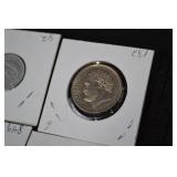 Coins - NL 1c 2003 & GR 10 Drachmes & FR 5 Centimes & DK 100 Øre & SE 50 Öre