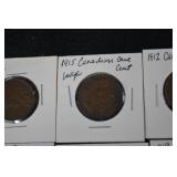 Canada One Cent Large Cent Lot - Mixed Years 1905-1920