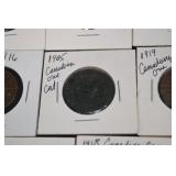 Canada One Cent Large Cent Lot - Mixed Years 1905-1920