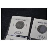 Buffalo Nickel - 1920s Date Set (8 Coins)
