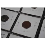 Indian Head Cent Coins - 12-Coin Card Flip Lot (1899-1908)