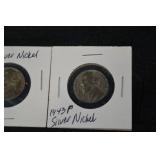 Roosevelt Dime - 1949-S & Jefferson War Nickel - 1943 P/S