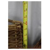 Wicker Baskets - Rectangular Tote & Heart-Shaped Market Basket & Small Baskets