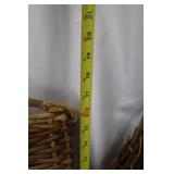 Wicker Baskets - Rectangular Tote & Heart-Shaped Market Basket & Small Baskets